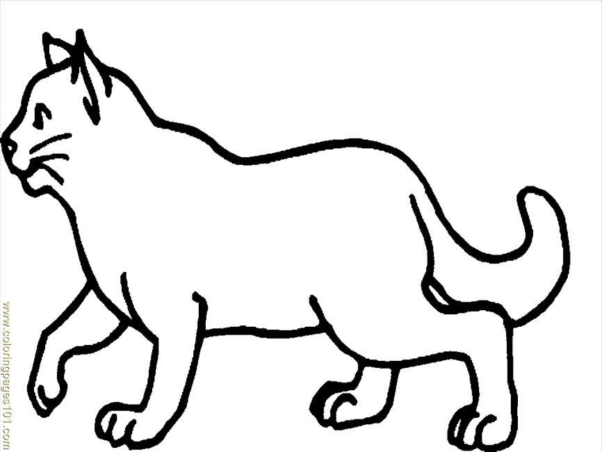 Coloring Pages Cat1 (Mammals > Cats) - free printable coloring 