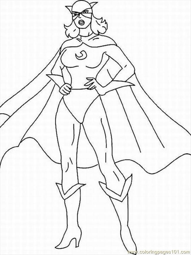 free printable coloring page Superhero 8 | HelloColoring.com 