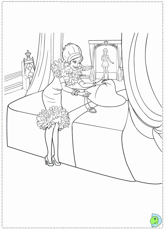 barbie princess charm Colouring Pages (page 3)