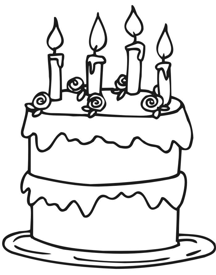cake pictures to color | Coloring Picture HD For Kids | Fransus 
