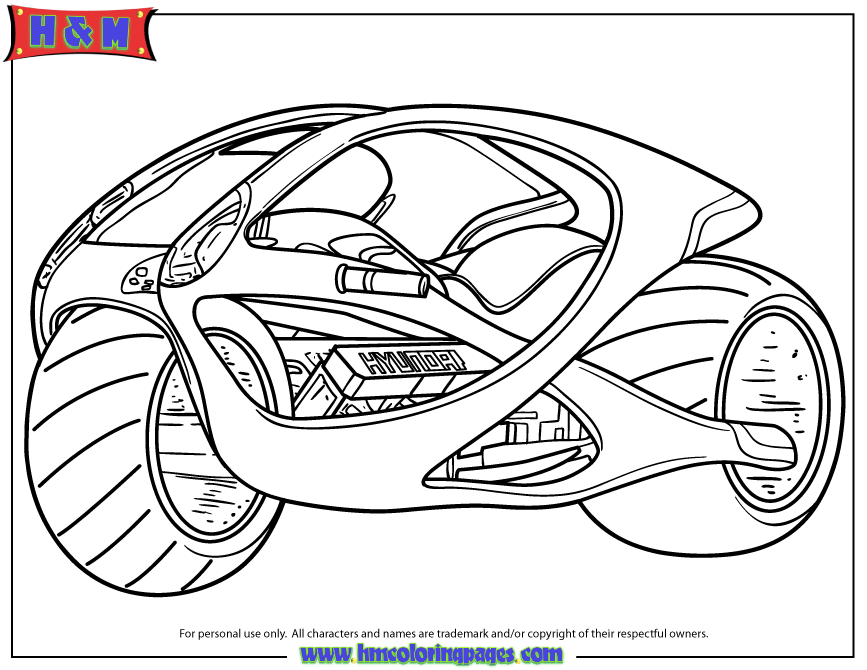 Fast Motorcycle Coloring Page | Free Printable Coloring Pages