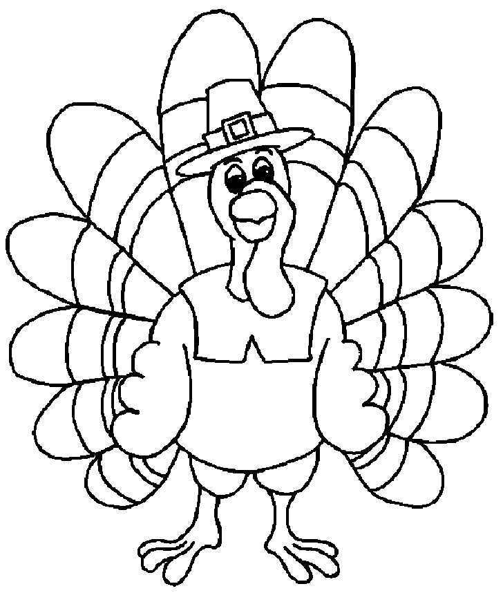 Thanksgiving Turkey Coloring Pages Printables - Picture 1 