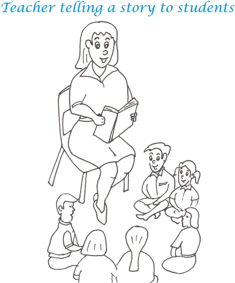 TEACHER'S DAY Colouring Pages