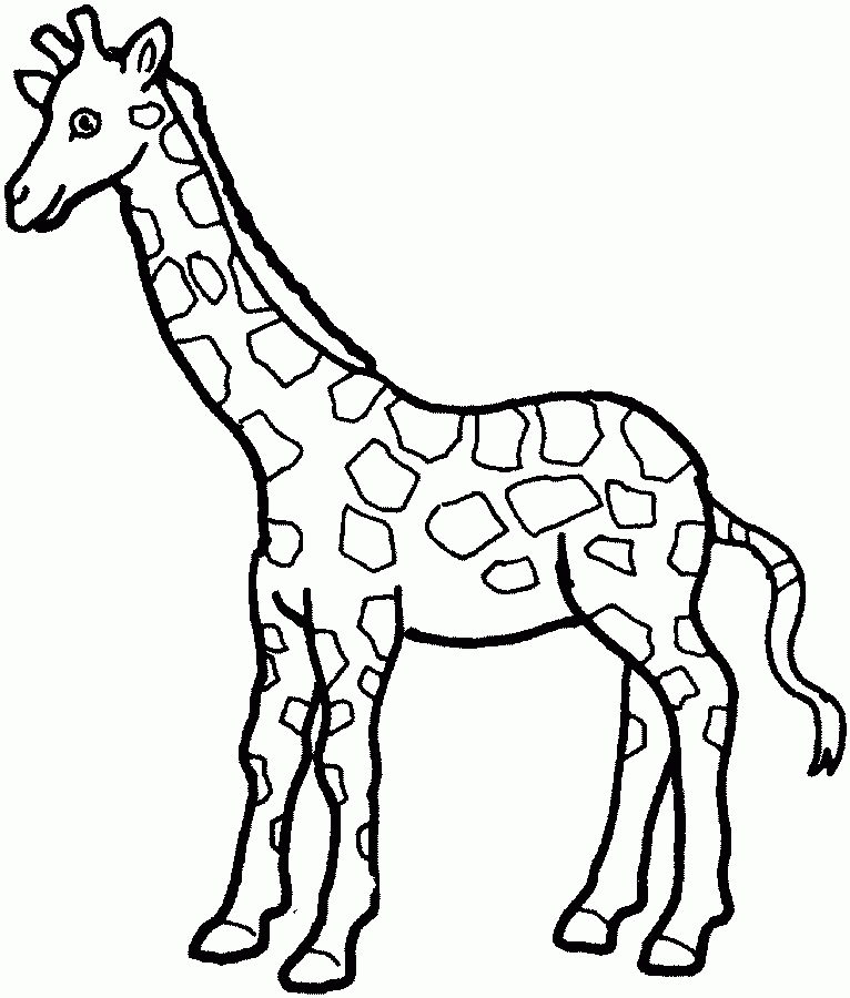 Kid's Favorite Giraffe Coloring Pages
