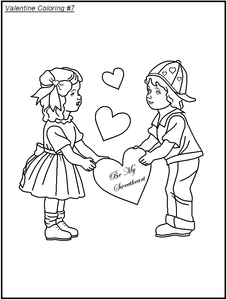 14 Valentines Day Printable Coloring Pages