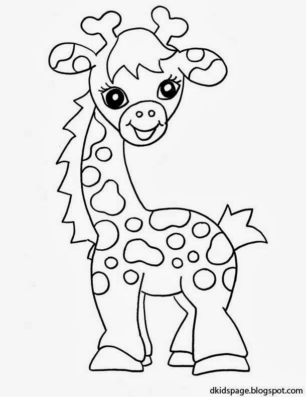 Pix For > Baby Giraffe Coloring Page