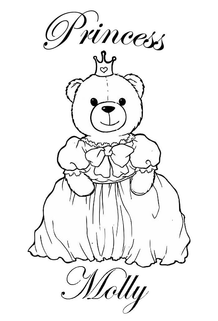 PRINCESS COLORING PAGES