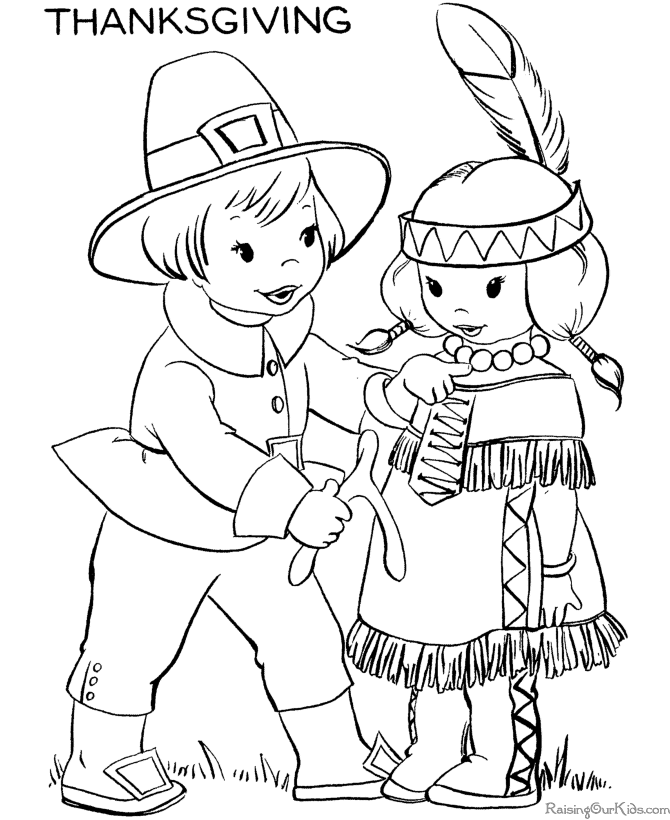 Coloring pictures for thanksgiving