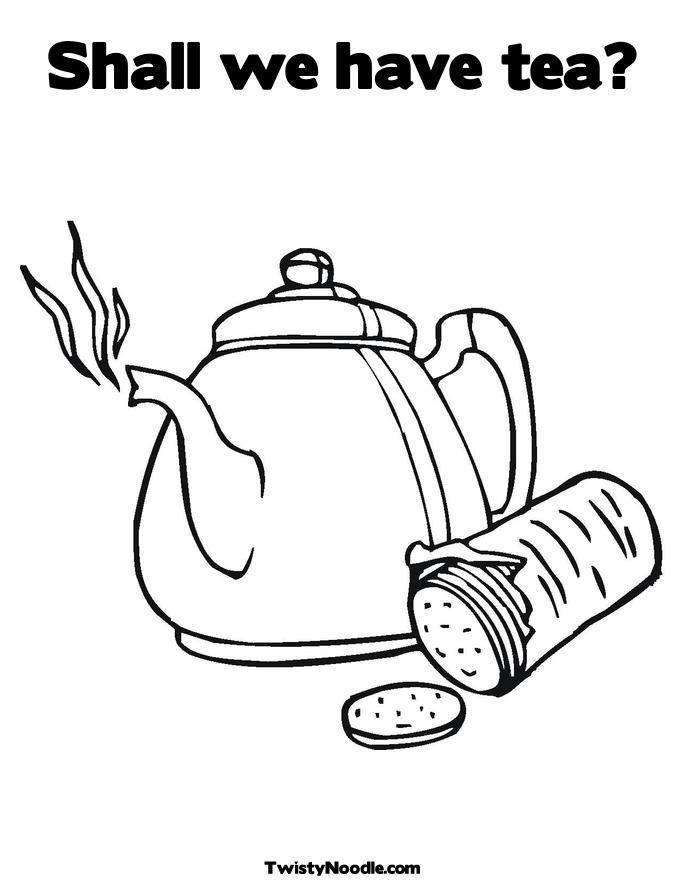 teacup Colouring Pages (page 2)
