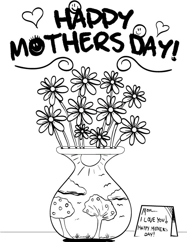 Mothers Day Coloring Pages | Free coloring pages