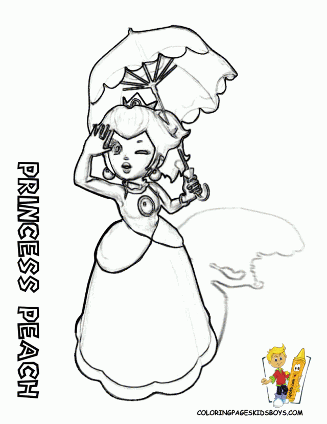 Mario And Princess Peach Coloring Pages Trend 150210 Princess 