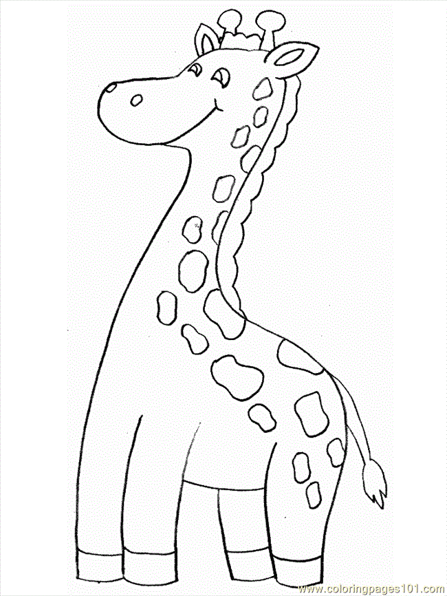 Coloring Pages Color Giraffe (Mammals > Giraffe) - free printable 