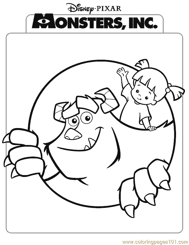 Coloring Pages Monsters Inc Coloring Page 10 (Cartoons > Monsters 