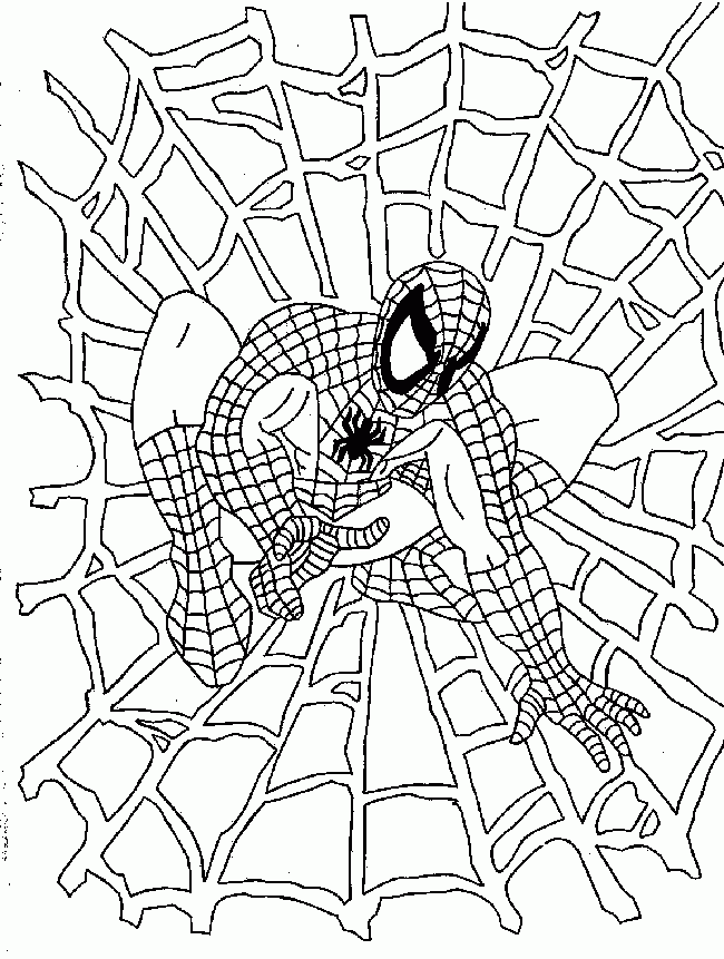 Spiderman Cartoon Coloring Pages | HelloColoring.com | Coloring Pages