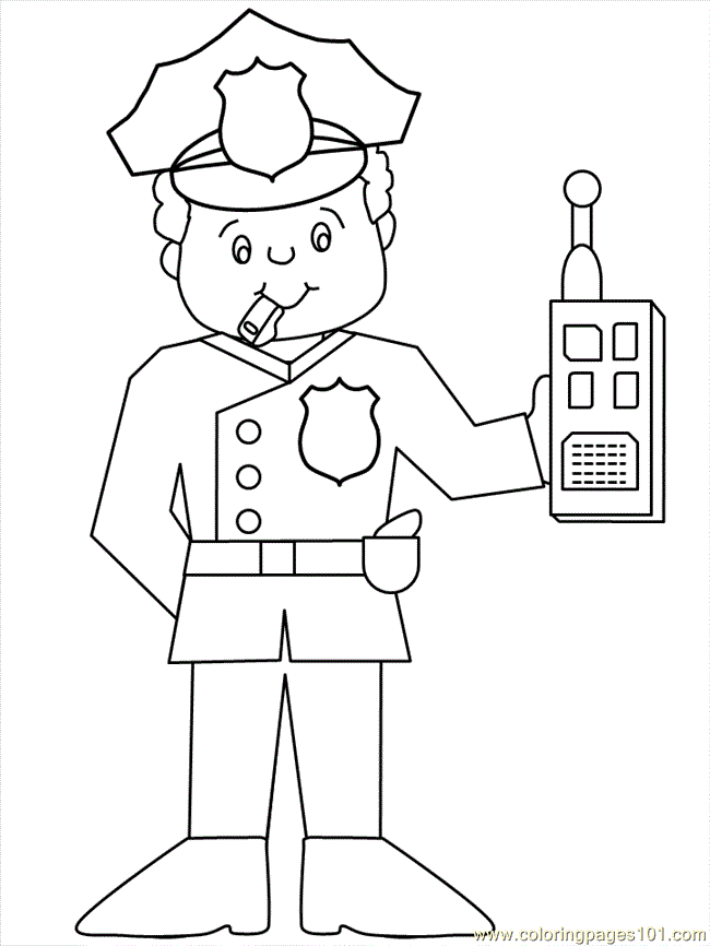 Coloring Pages Police22 (Peoples > Police) - free printable 
