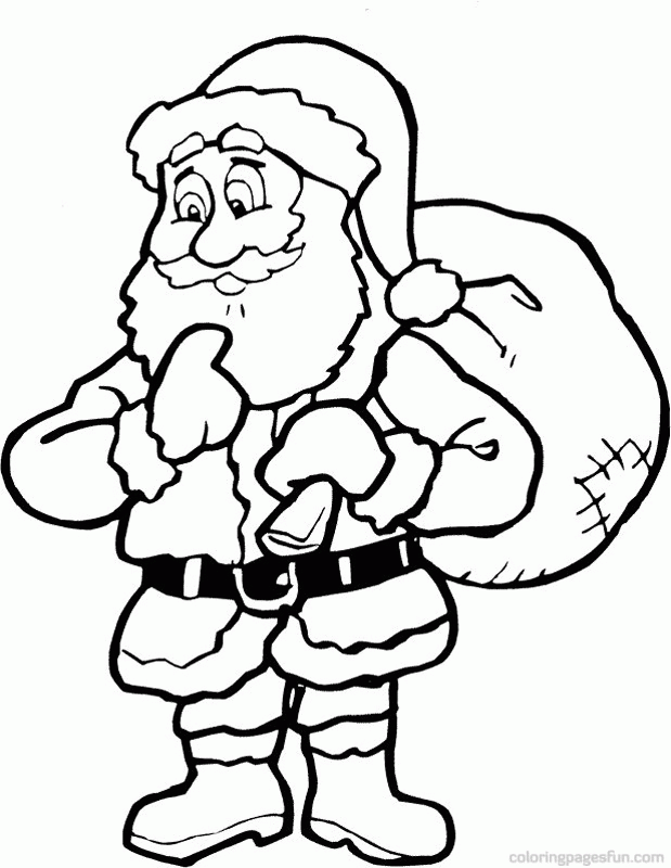 Christmas Santa Claus Coloring Pages 35 | Free Printable Coloring 