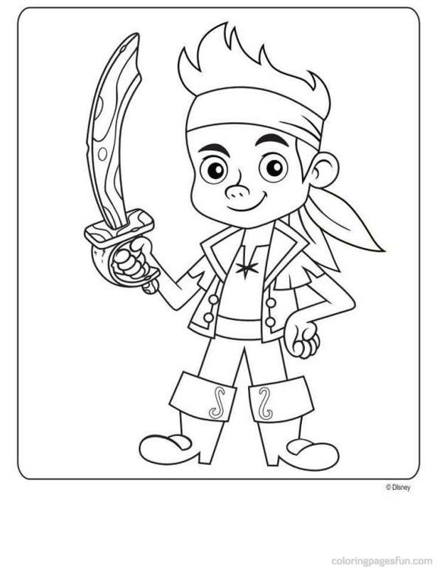 Jake And The Never Land Pirates Pirate Ship Coloring Pages Bucky 