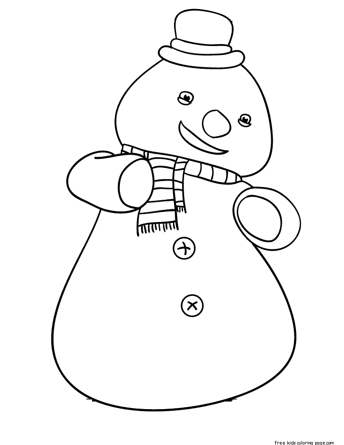 Printable Chilly the Snowman Doc McStuffins Coloring Pages - Free 