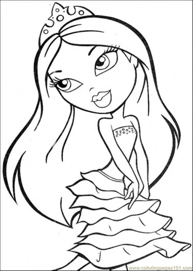 Coloring Pages Party Gown (Cartoons > Others) - free printable 