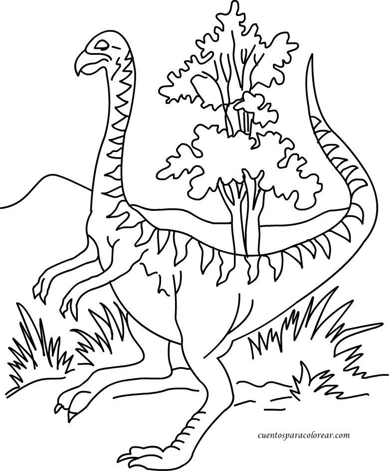 DIBUJOS DE DINOSAURIOS PARA COLOREAR ONLINE. DIBUJOS INFANTILES 