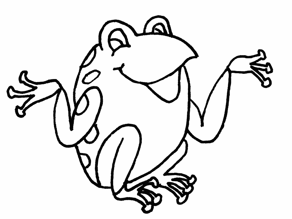 Frog Coloring Pages For Kids - Free Coloring Pages For KidsFree 