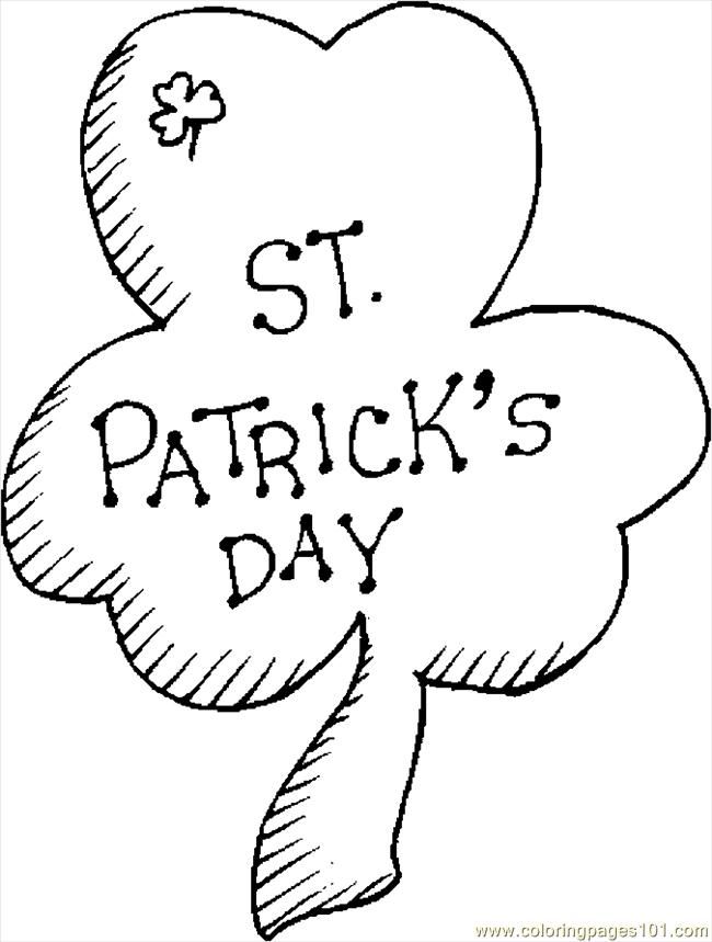 Coloring Pages Shamrock 23 (Holidays > St. Patrick's Day) - free 