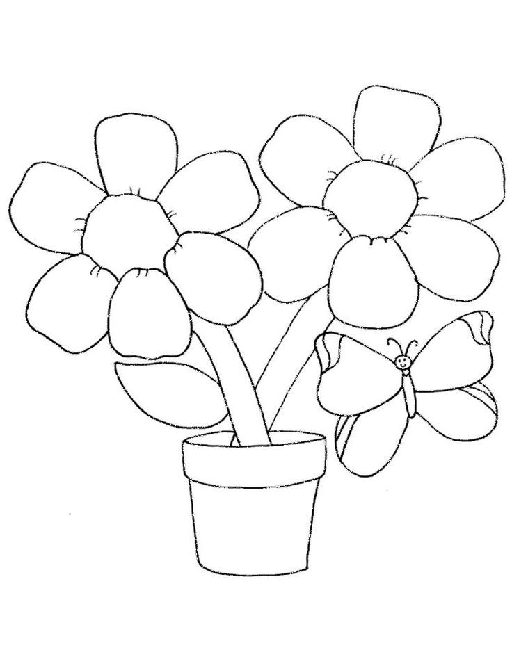 Spring Flowers Colouring Sheets | kids coloring pages