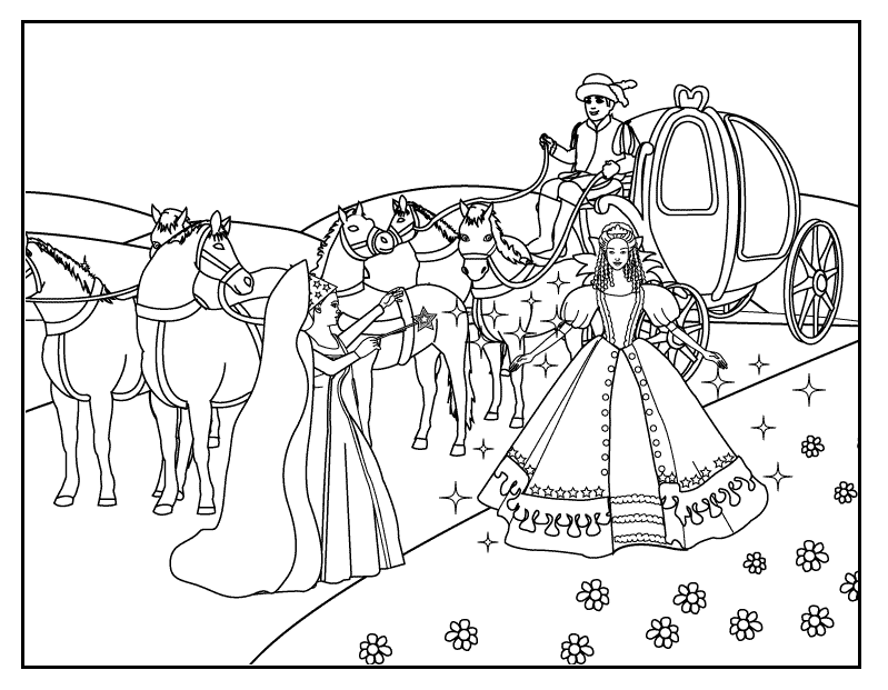 2014 cinderella coloring pages