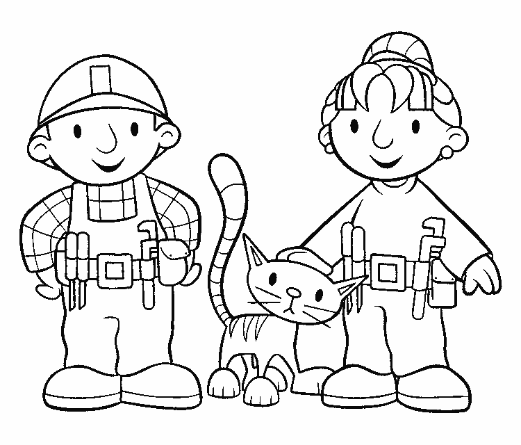 Coloring Pages Bob The Builder - Free Printable Coloring Pages 