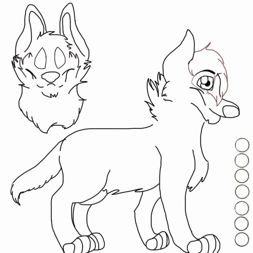 Reference Sheet Lineart Updated by Quarter-moon-wolf on deviantART