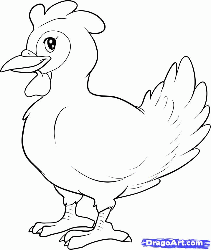 HEN YOU Colouring Pages