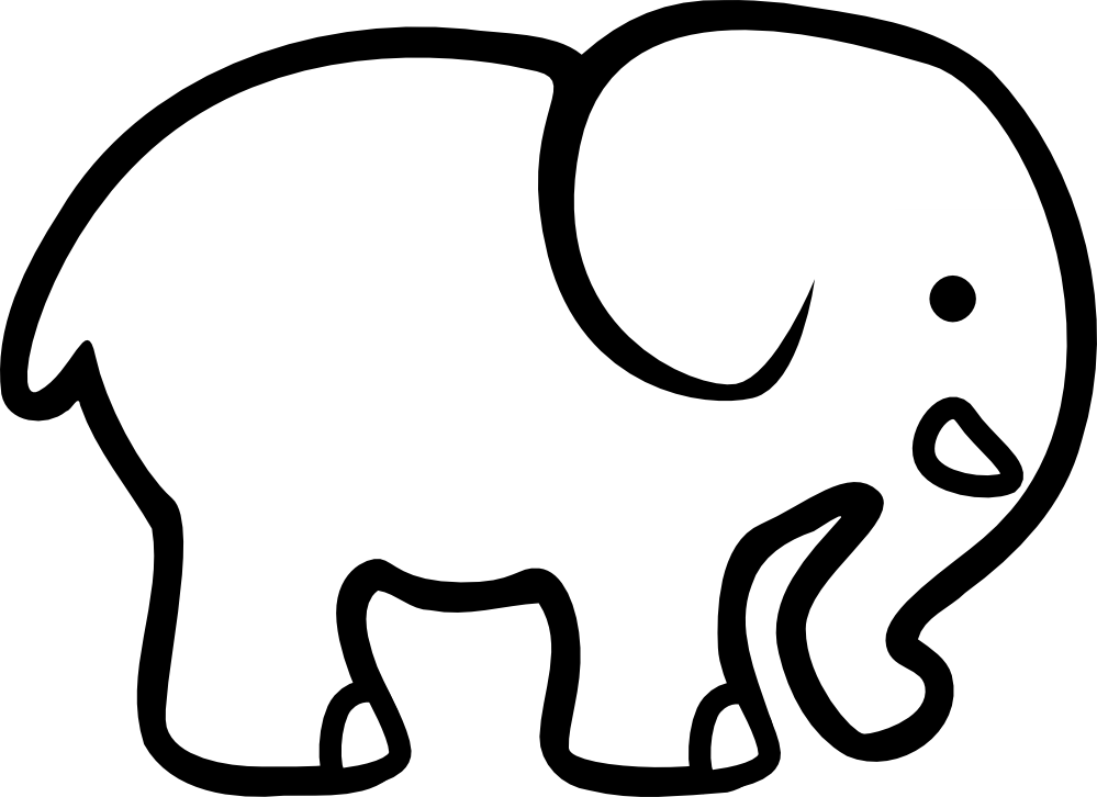 d Elephant Coloring Book SVG colouringbook.