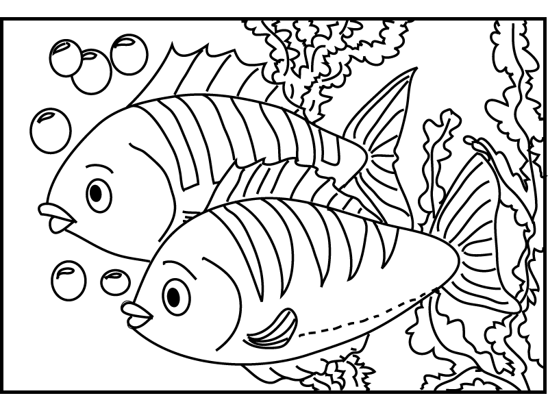 Fish 2 - Fish Coloring Pages : Coloring Pages for Kids 