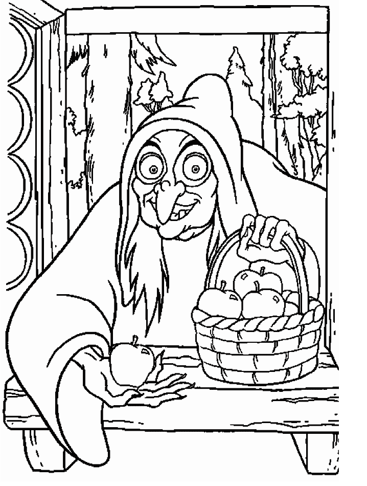 Snowwhite Coloring Pages - Coloringpages1001.