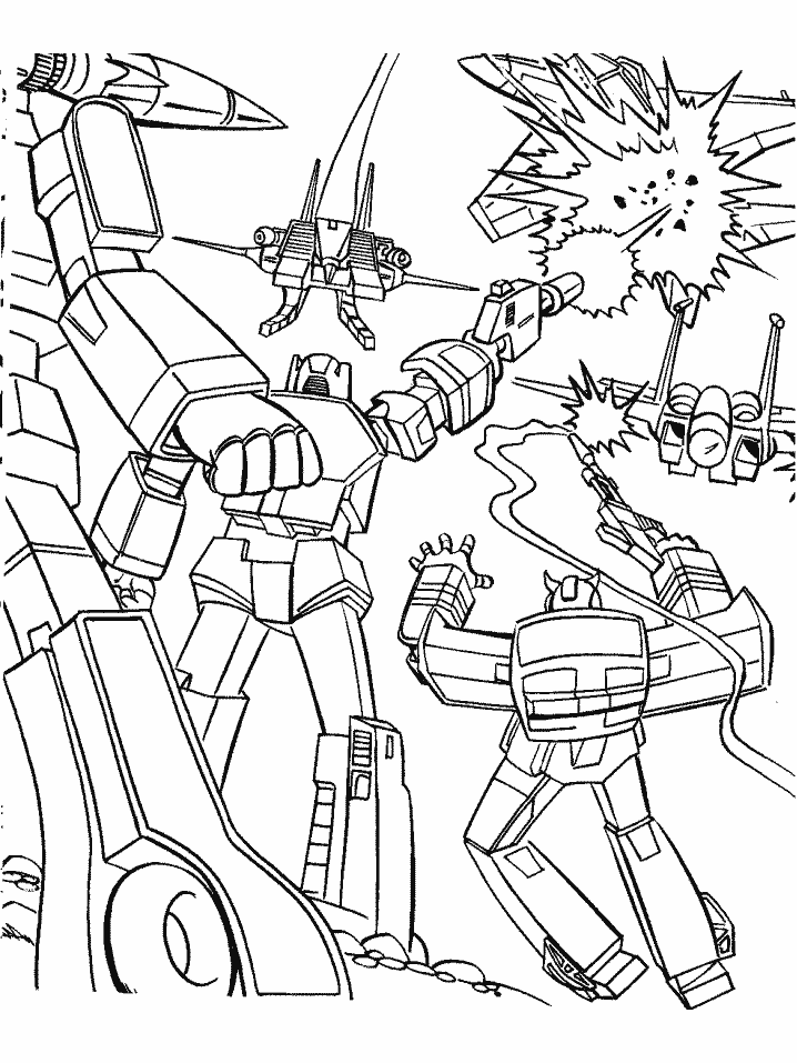 Printable Transformers 13 Cartoons Coloring Pages 