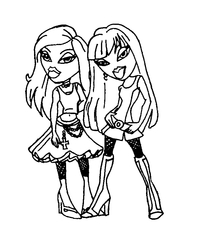 Free Coloring Pages Bratz 84 | Free Printable Coloring Pages