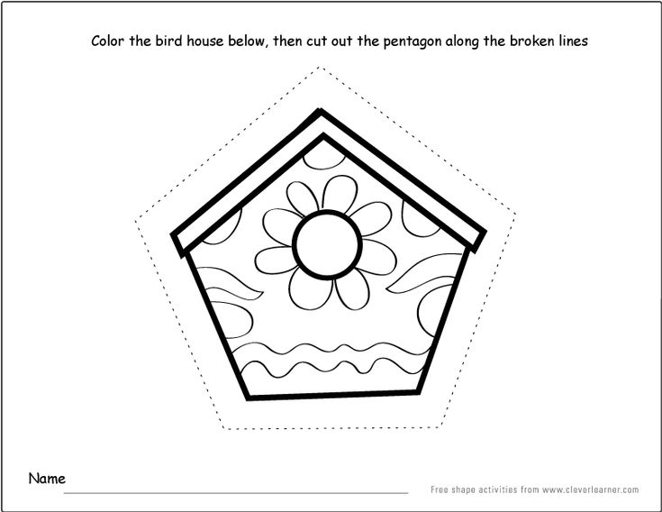 pentagon shape activity 6 | Shapes activities, Shape activities preschool,  Shapes preschool