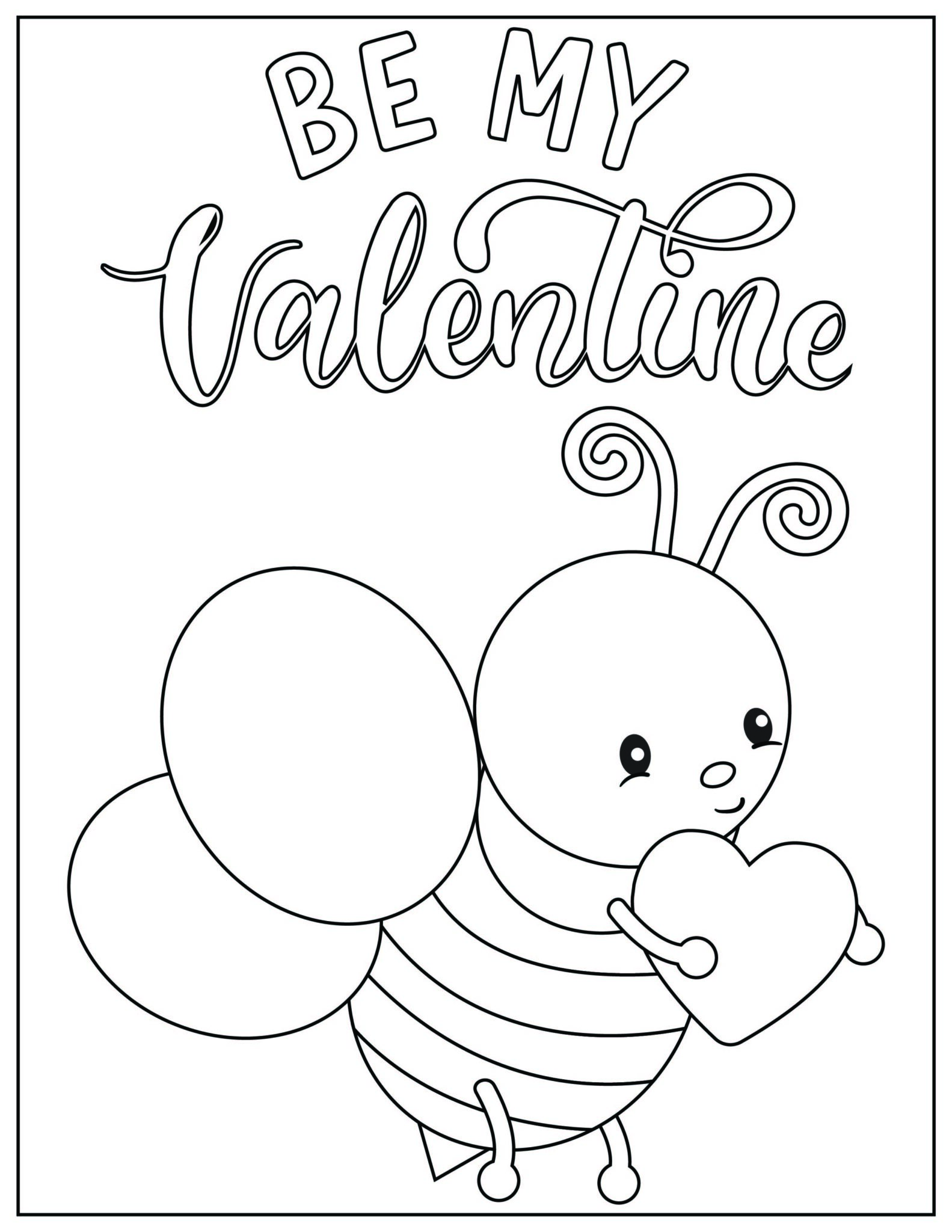 Cute Valentine's Coloring Pages - Mom Does Reviews