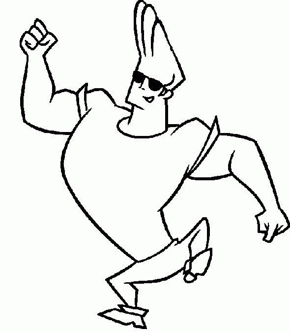 Drawing Johny Bravo #35314 (Cartoons) – Printable coloring pages