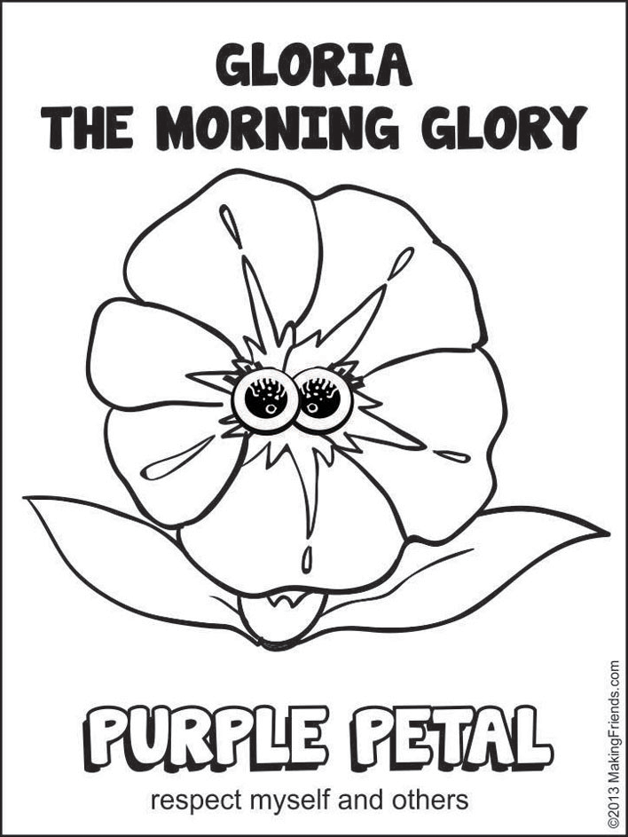 Purple Petal - Gloria the Morning Glory - MakingFriends