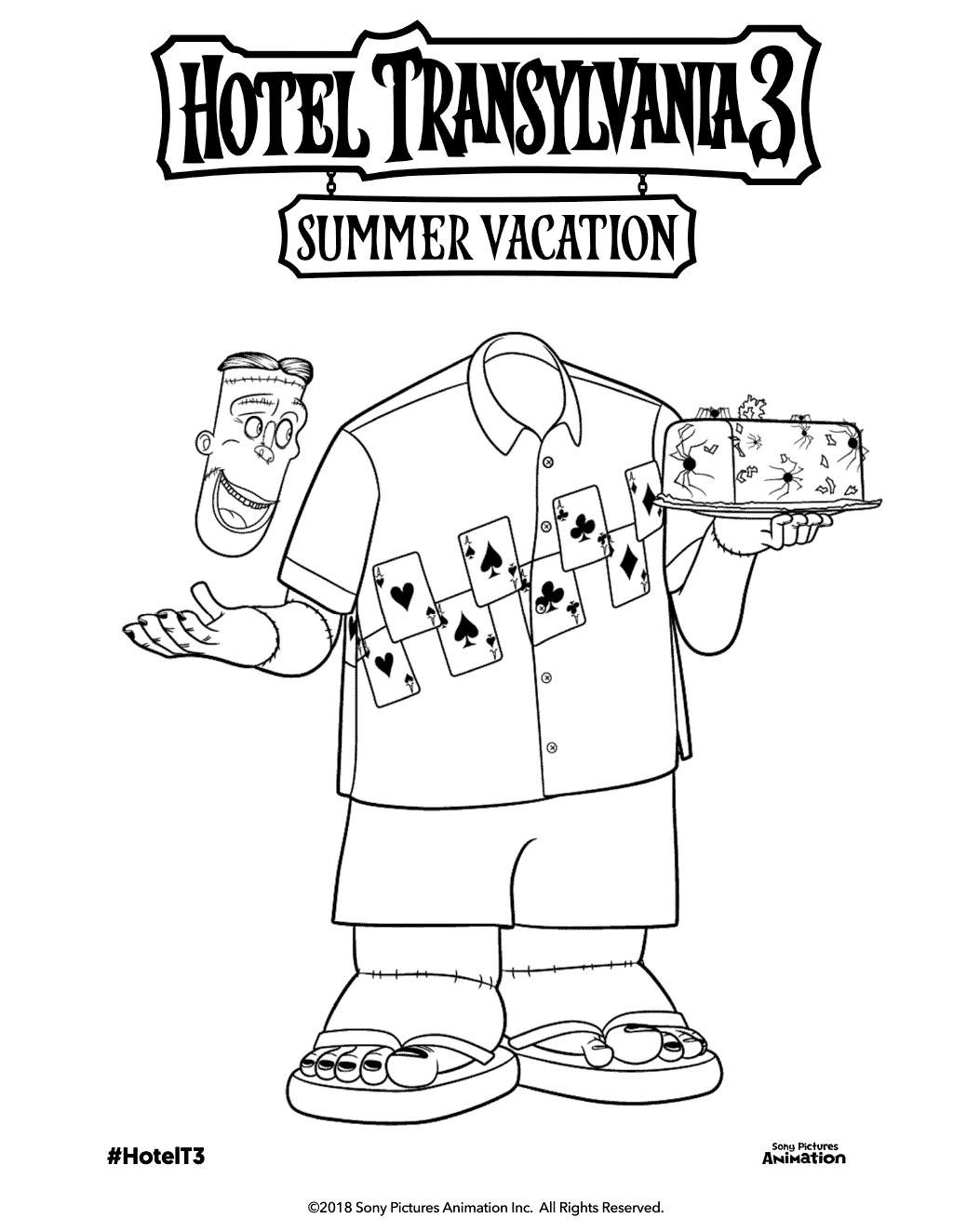 Free Printable Hotel Transylvania 3 Coloring Pages