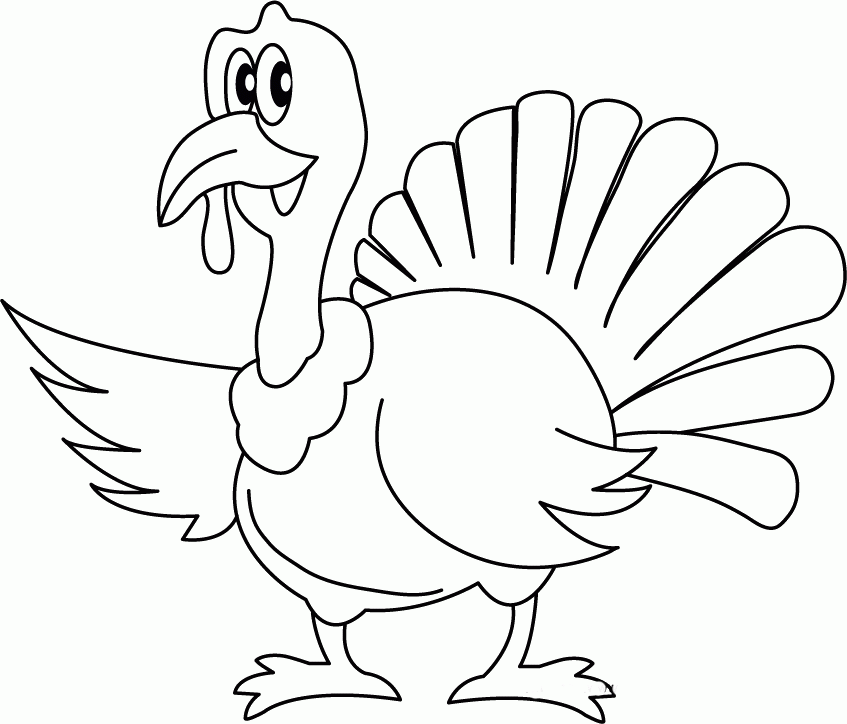Best Photos of Funny Turkey Coloring Pages - Thanksgiving Turkey ...