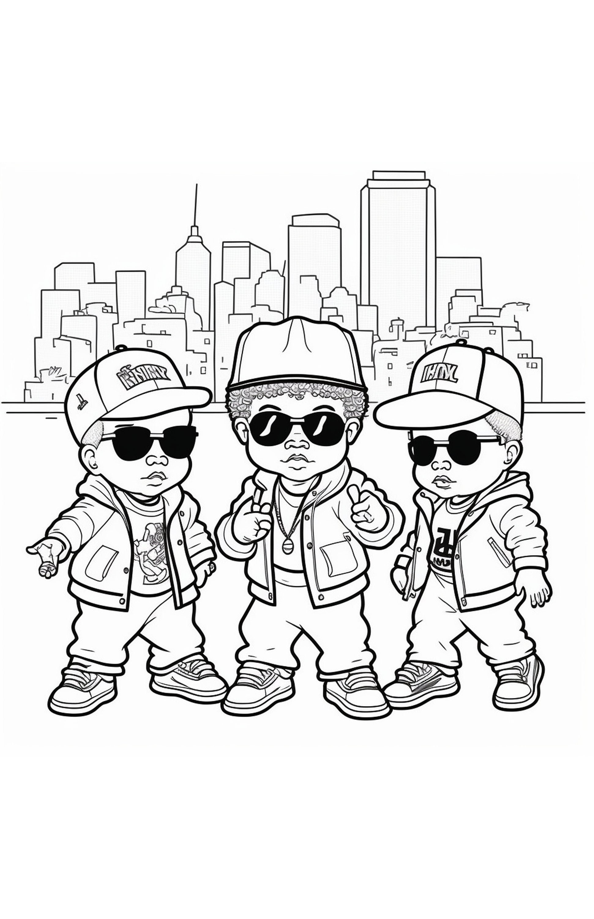 Hip Hop Coloring Book Coloring Nation
