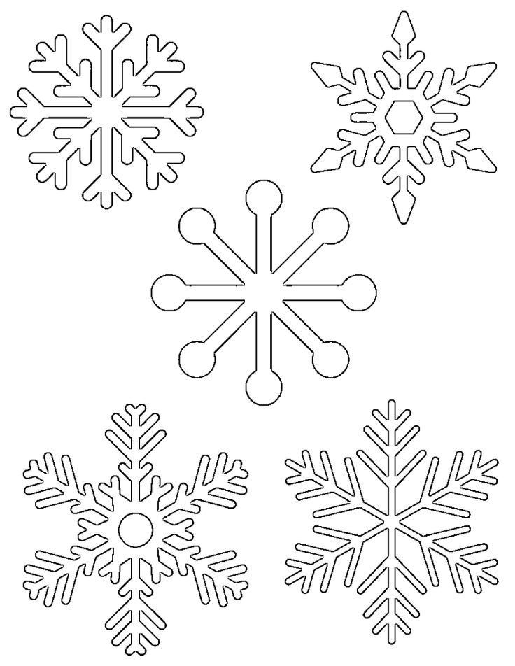 Snowflake To Print - Coloring Pages for Kids and for Adults