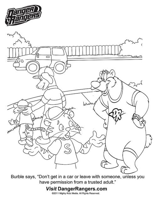 Danger Rangers Coloring Page