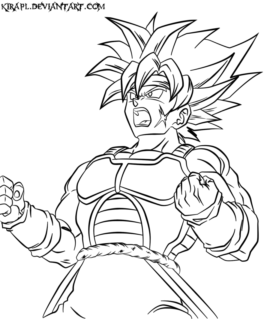 Dragon Ball Z Coloring Pages Bardock - High Quality Coloring Pages