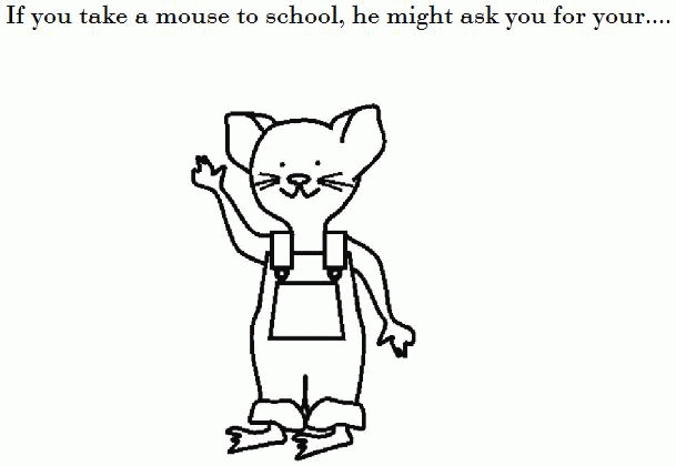 If You Give A Mouse A Cookie Coloring Page