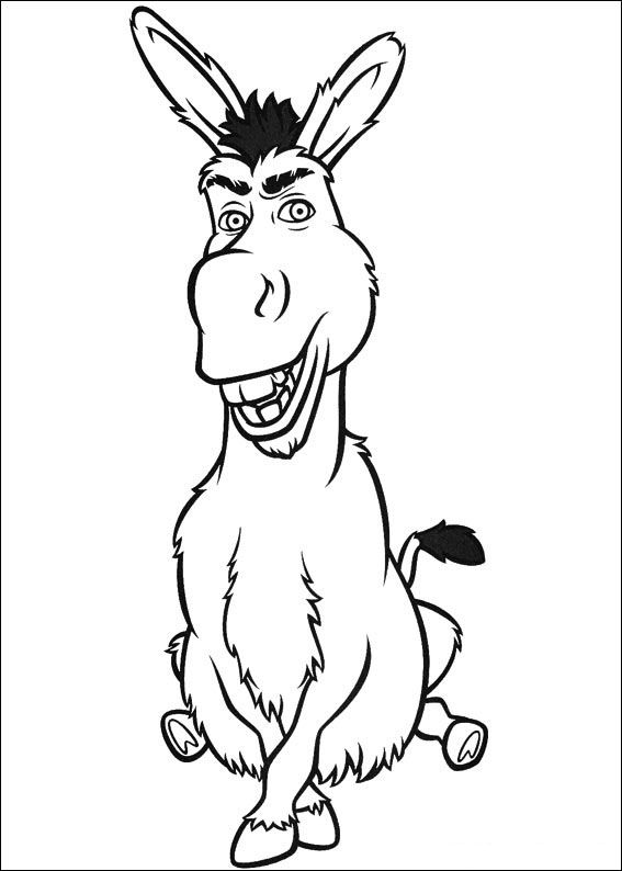 Awesome Penciling To Color Donkey Of Shrek Coloring Pages High Quality -  http://www.coloringoutline.com/awesome-p… | Páginas para colorir, Tatuagem  de disney, Shrek