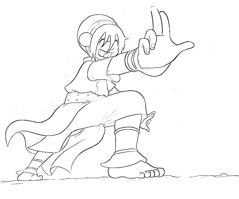 Toph coloring pages