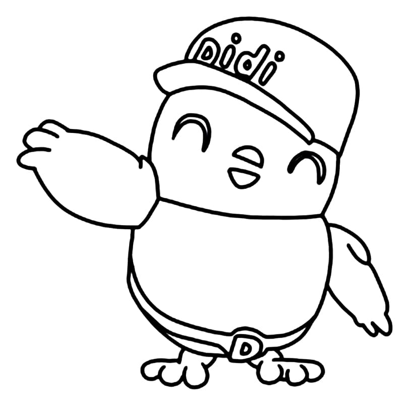 Didi Smiling Coloring Page - Free Printable Coloring Pages for Kids